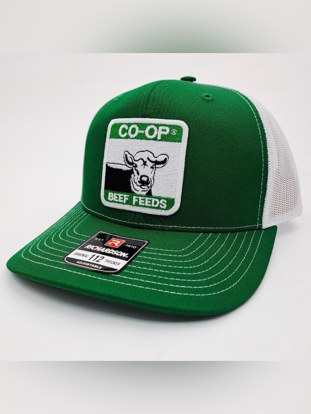 CO-OP Beef Feeds Green Trucker Hat Richardson 112